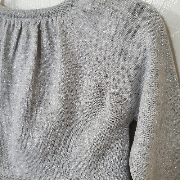 Cherokee Toddler Girls (2) Piece 2T Grey & Silver Sparkle Dress & 18M Sweater - Picture 8 of 12